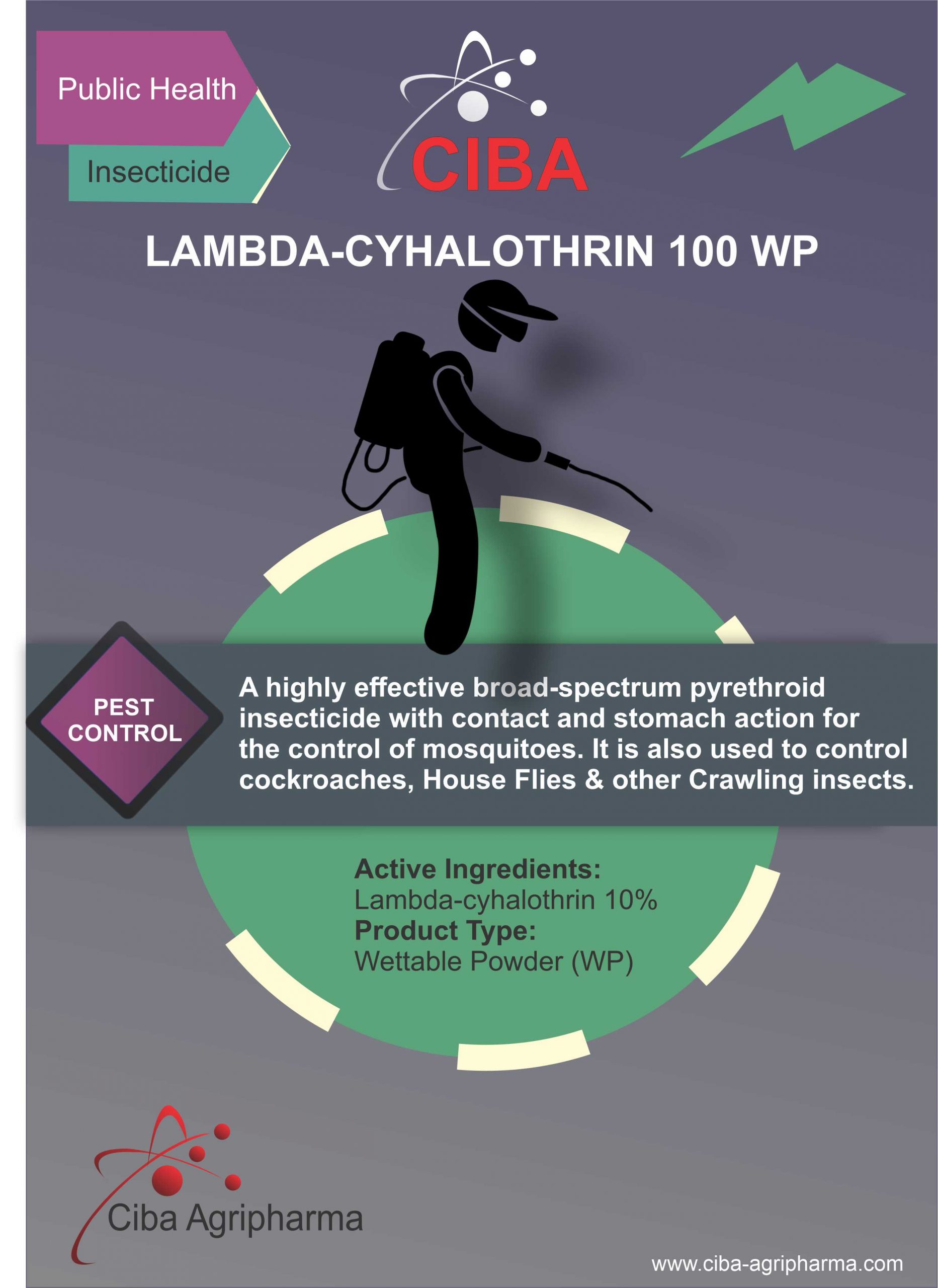 CIBA LAMBDA-CYHALOTHRIN 100 WP